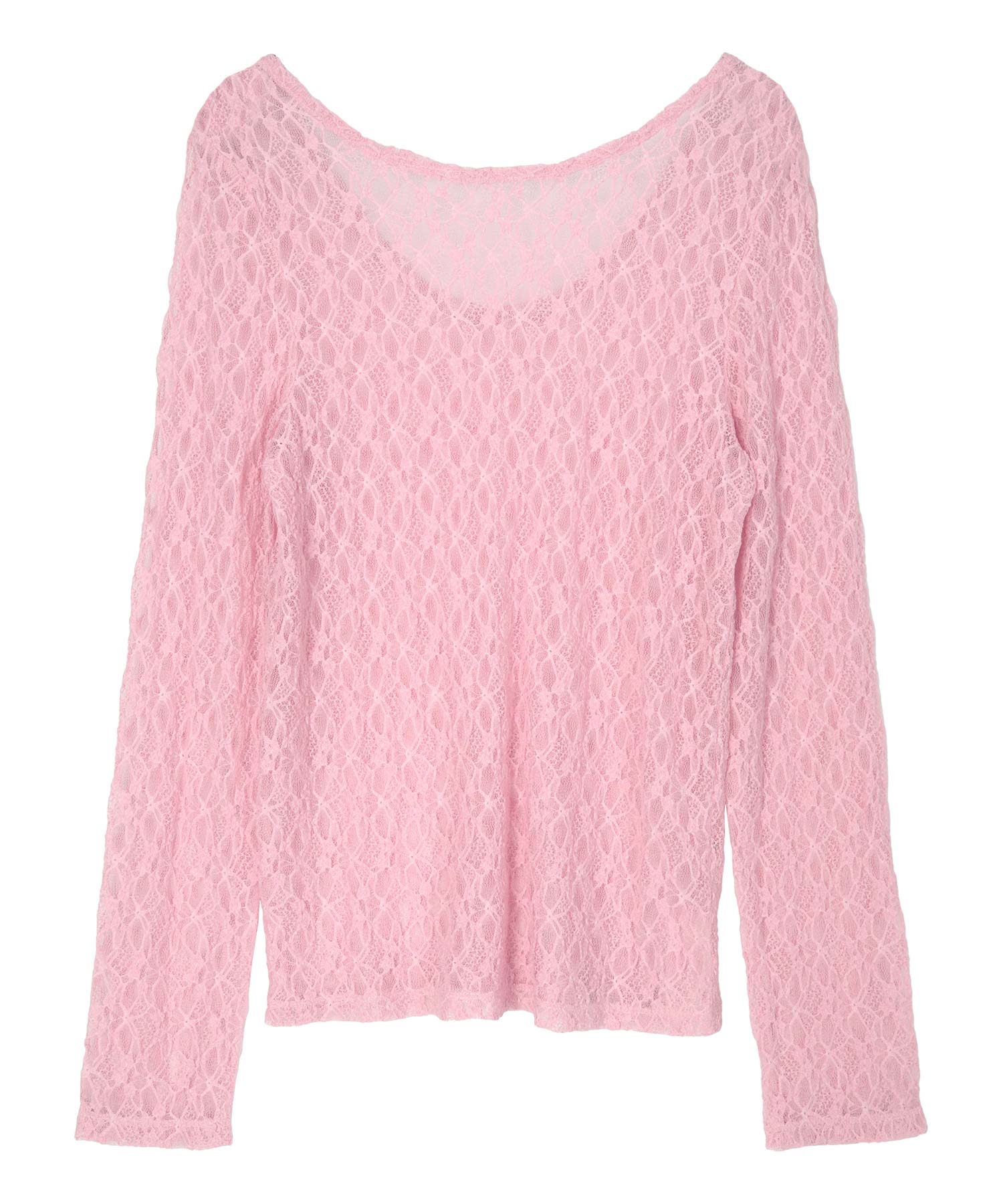 miette miette 前後2way U領蕾絲上衣