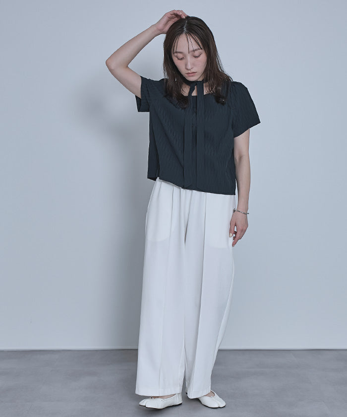 miette miette 蝴蝶結領帶襯衫