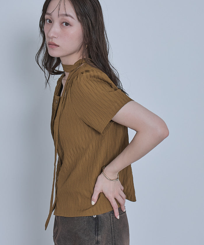 miette miette 蝴蝶結領帶襯衫
