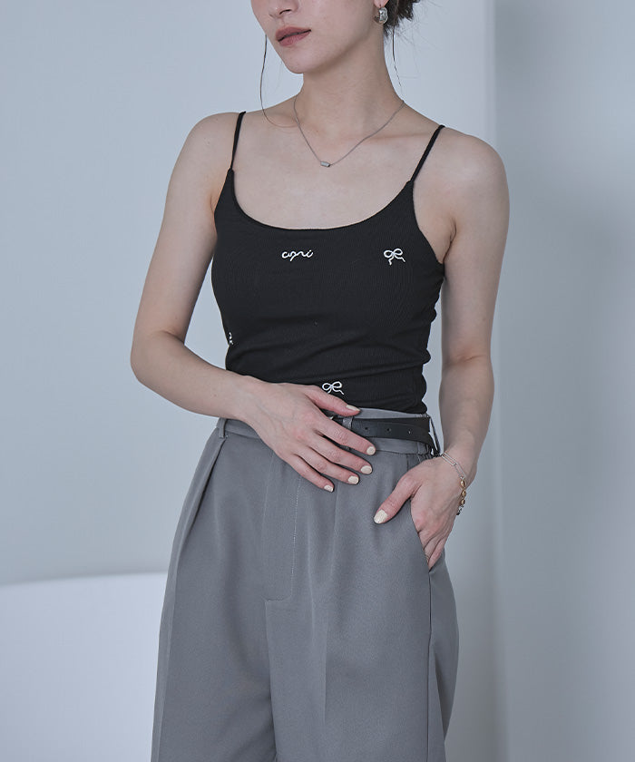 miette Miette Cup-Style Ribbon Embroidered Camisole