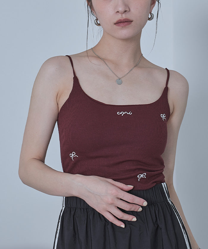 miette Miette Cup-Style Ribbon Embroidered Camisole
