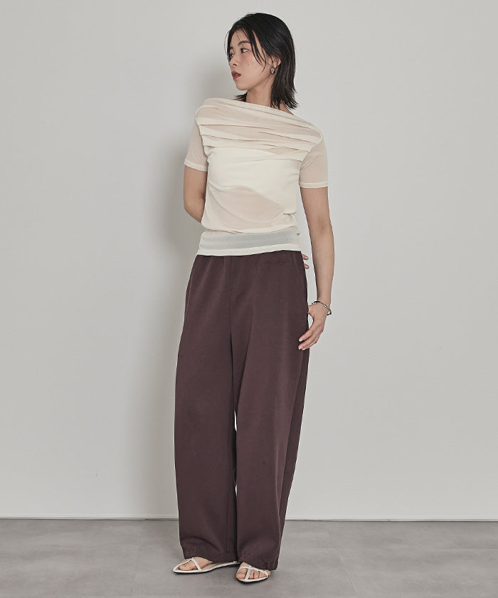 ミエット miette オフショルシアートップス （レッド） レッド
