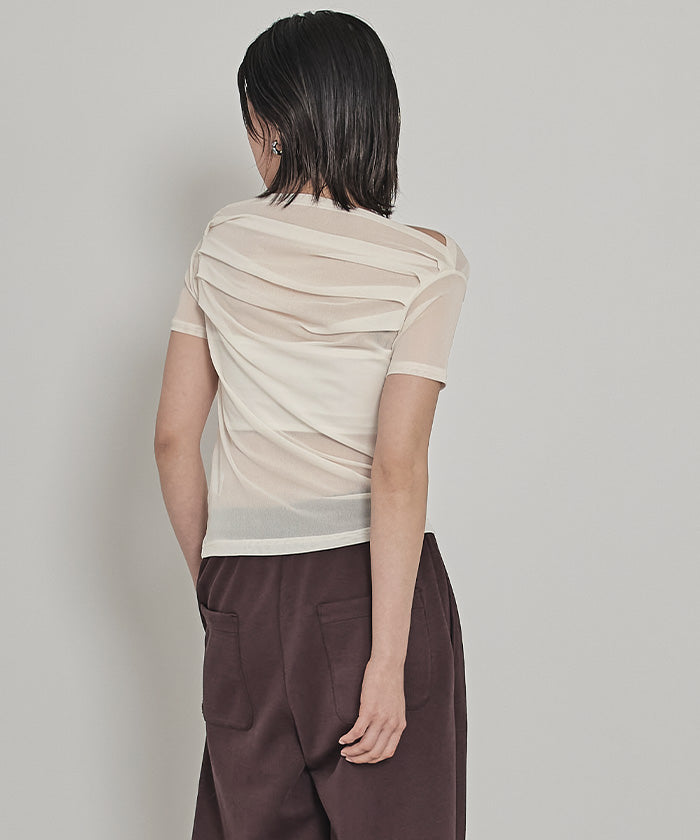 ミエット miette オフショルシアートップス （レッド） レッド