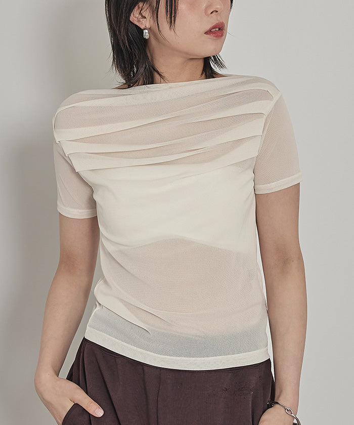 ミエット miette オフショルシアートップス （レッド） レッド