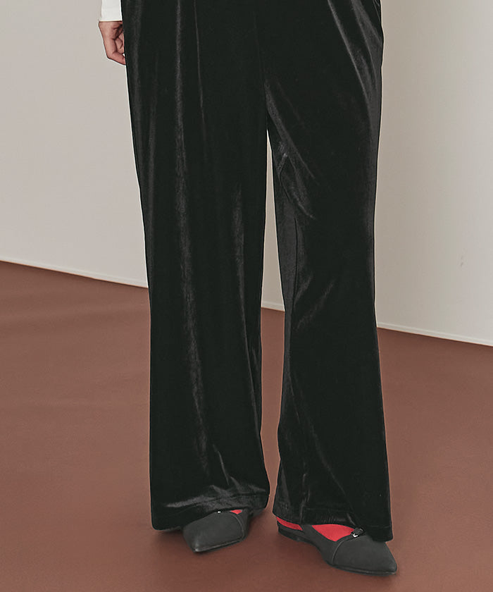 ミエット miette ベロアサロペット （ブラウン） ブラウン