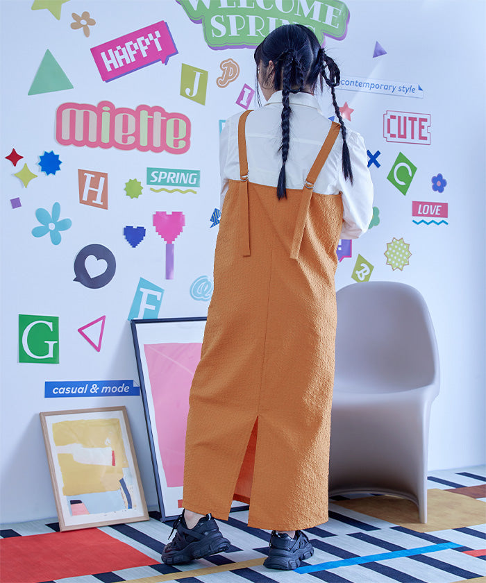 ミエット miette ビットストラップUネックワンピース