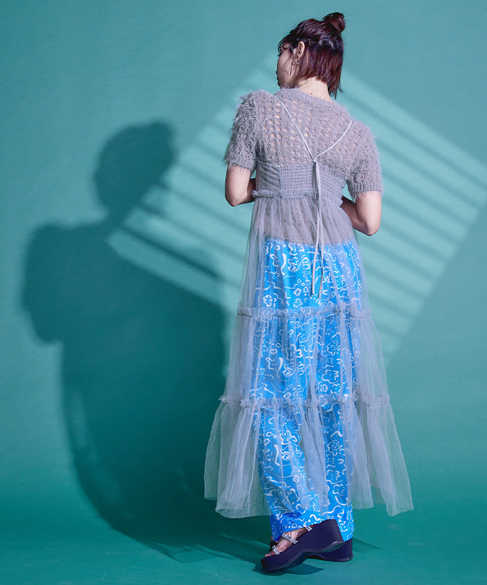 ミエット miette チュールティアードドレス