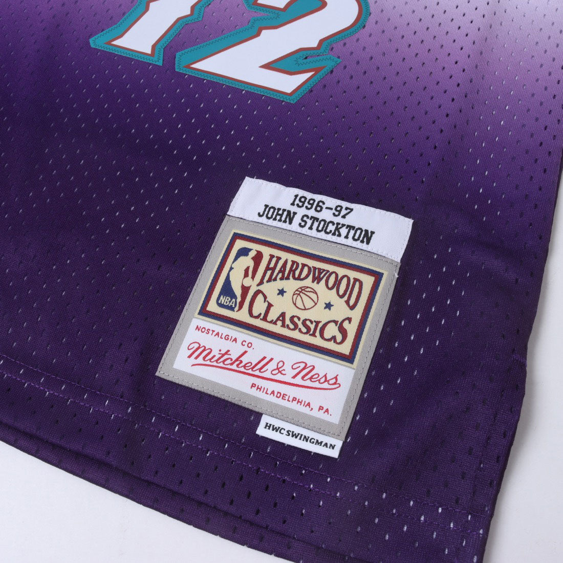 ミッチェルアンドネス mitchell & ness スウィングマンジャージー ユタ ジャズ 1996-97 ジョン・ストックトン ユニフォーム （ユタジャズ） ユタジャズ