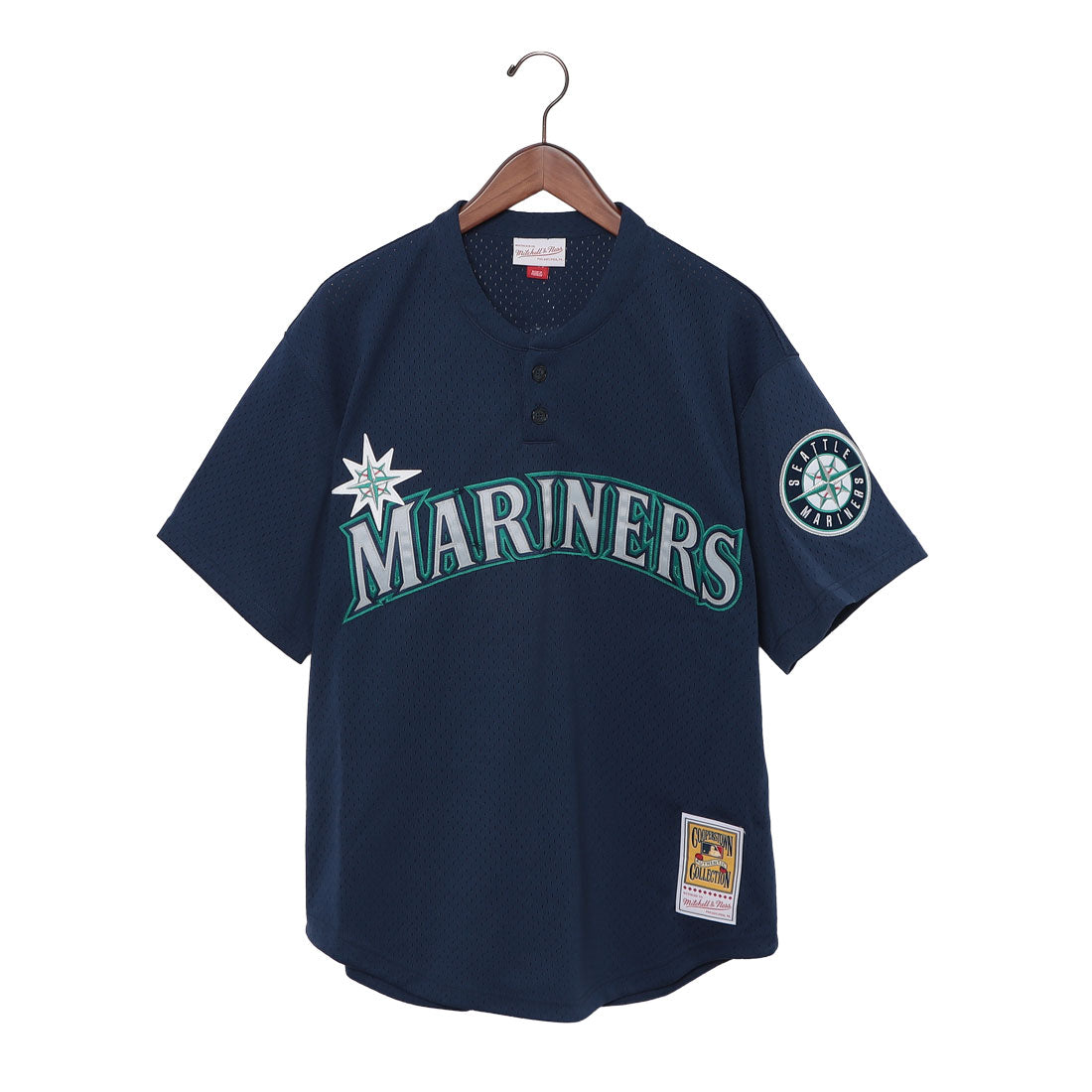 ミッチェルアンドネス mitchell & ness ケングリフィージュニアシアトルマリナーズ1995プルオーバージャージー ユニフォーム （シアトルマリナーズ） シアトルマリナーズ
