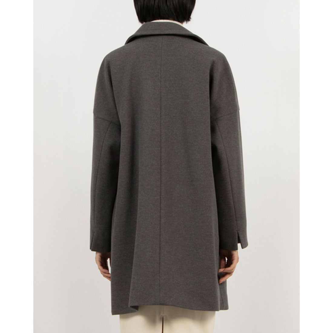 ミ・デゥー mi・deu・・・ WOOLLETテーラードロップコート （ベージュ） ベージュ