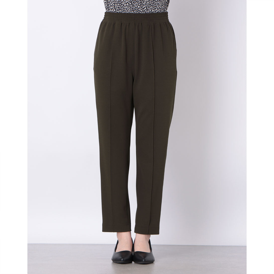 ミ・デゥー mi･deu･･･ アクアスーチングジョーゼットPT （カーキグリーン） カーキグリーン