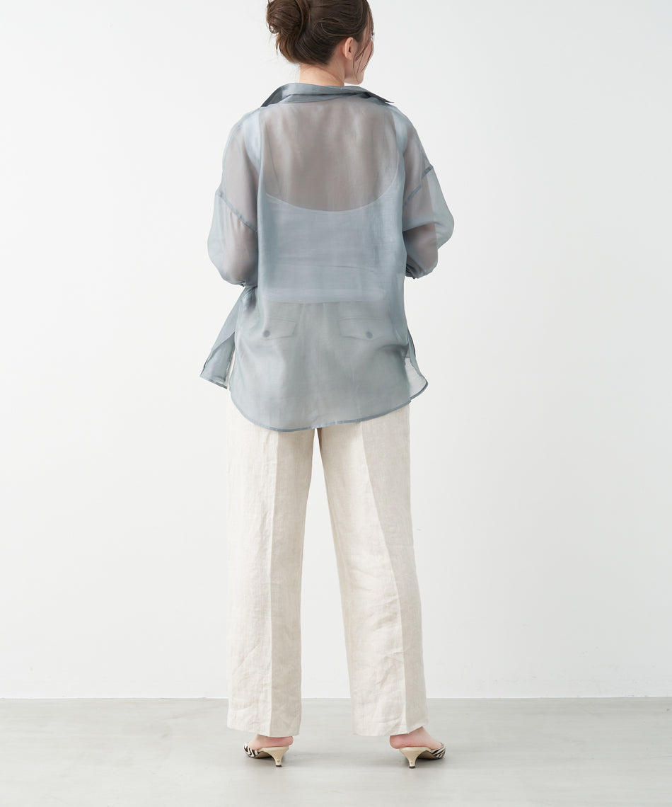 マイカアンドディール MICA&DEAL adjastable linen pants （BEIGE） BEIGE