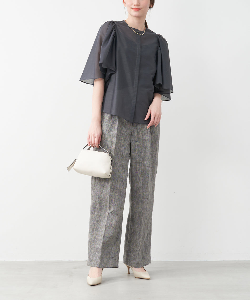 マイカアンドディール MICA&DEAL adjastable linen pants （BEIGE） BEIGE