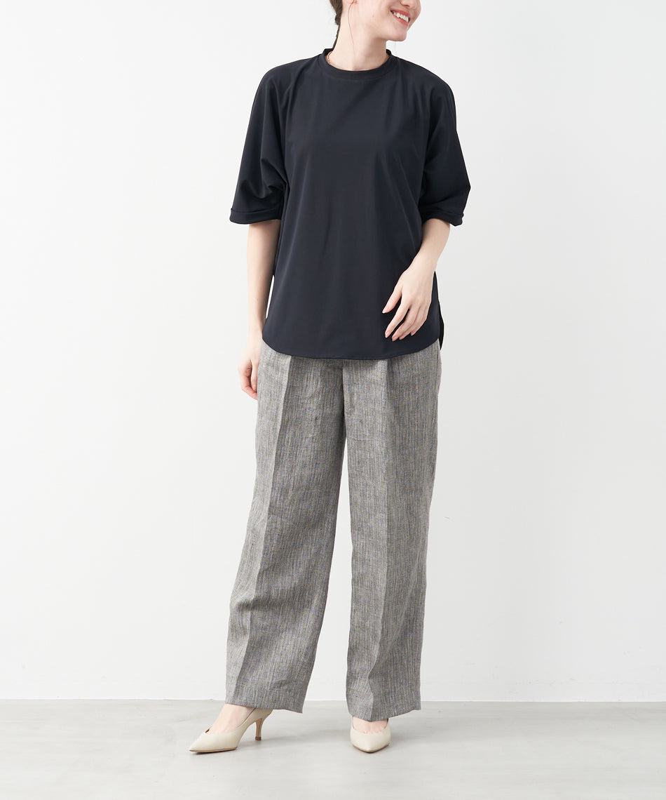 マイカアンドディール MICA&DEAL adjastable linen pants （BEIGE） BEIGE