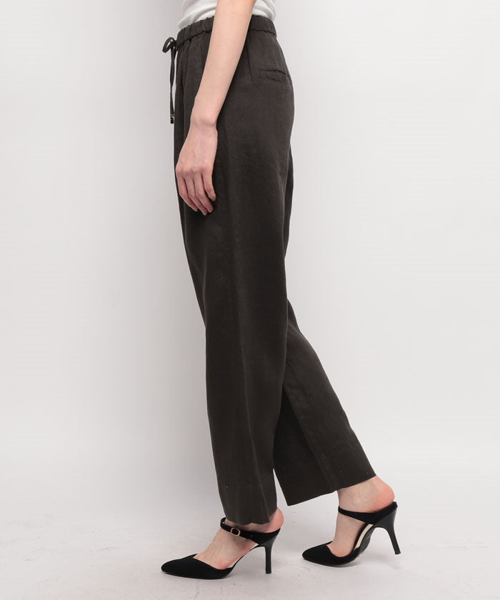 マイカアンドディール MICA&DEAL washed linen pants （BLUE） BLUE