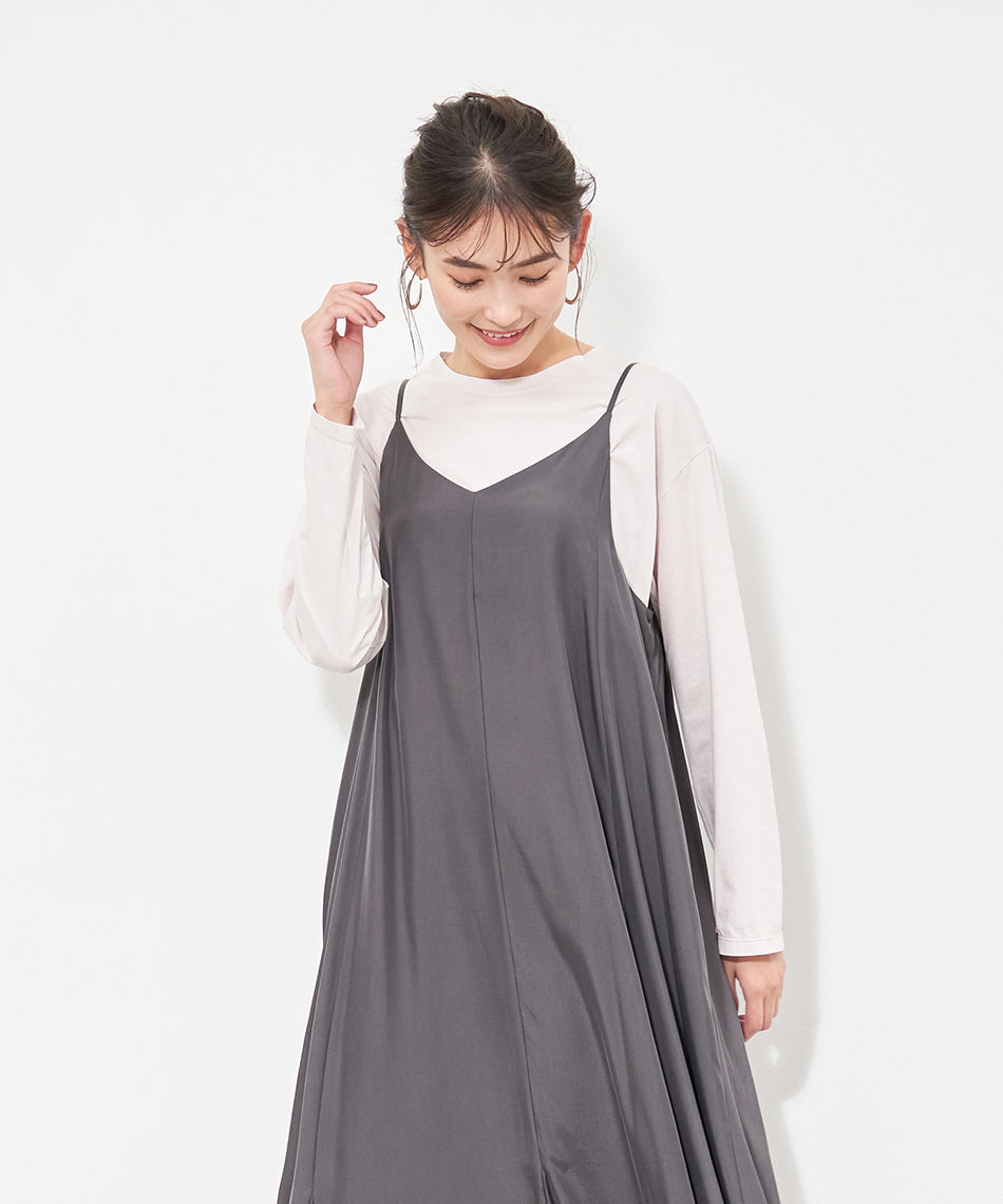 マイカアンドディール MICA&DEAL flare cami ops （L/BEIGE） L/BEIGE