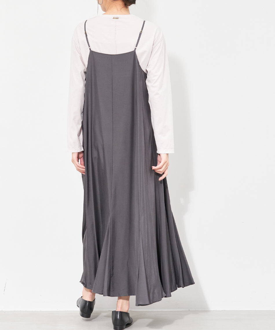 マイカアンドディール MICA&DEAL flare cami ops （L/BEIGE） L/BEIGE