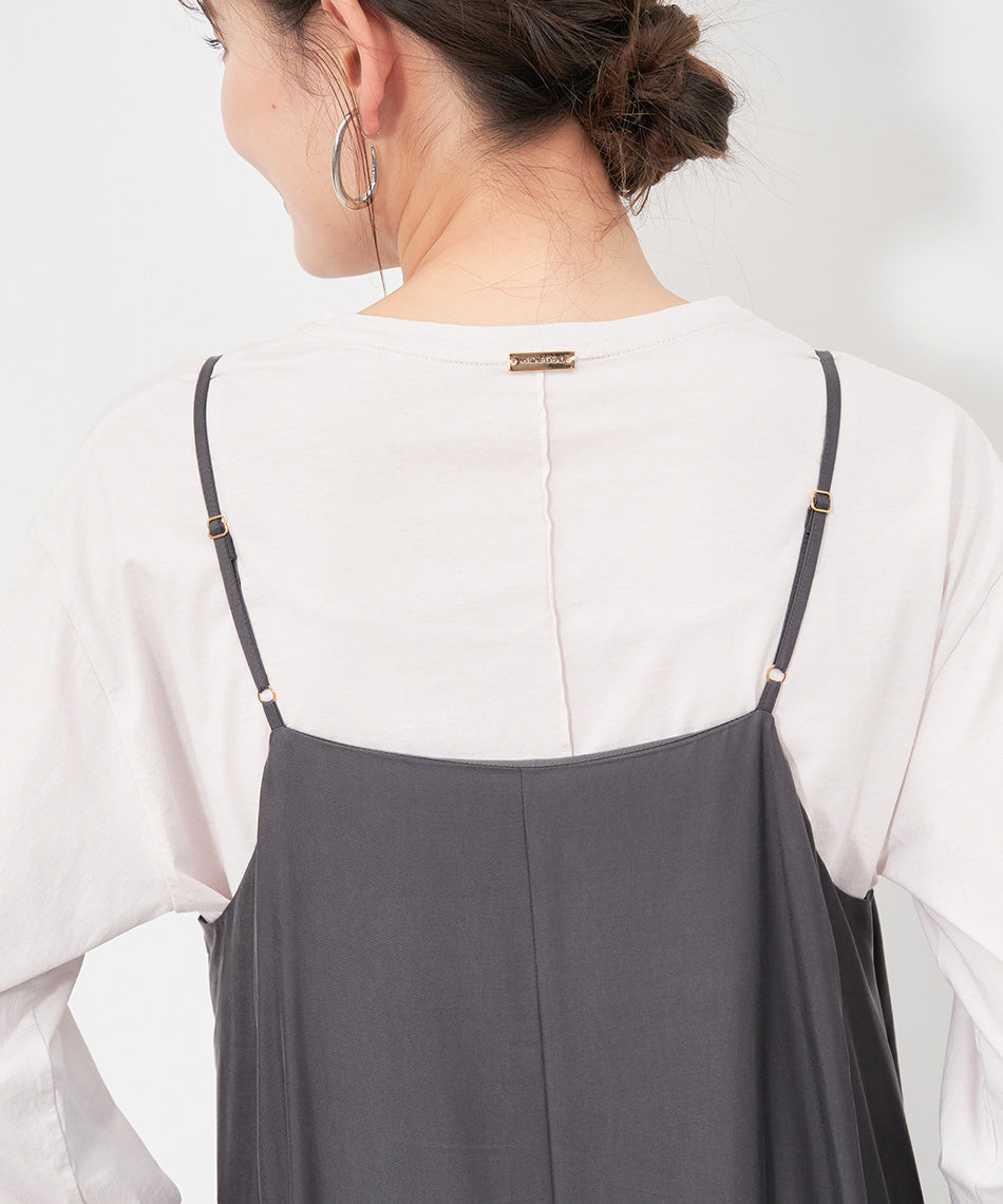 マイカアンドディール MICA&DEAL flare cami ops （L/BEIGE） L/BEIGE