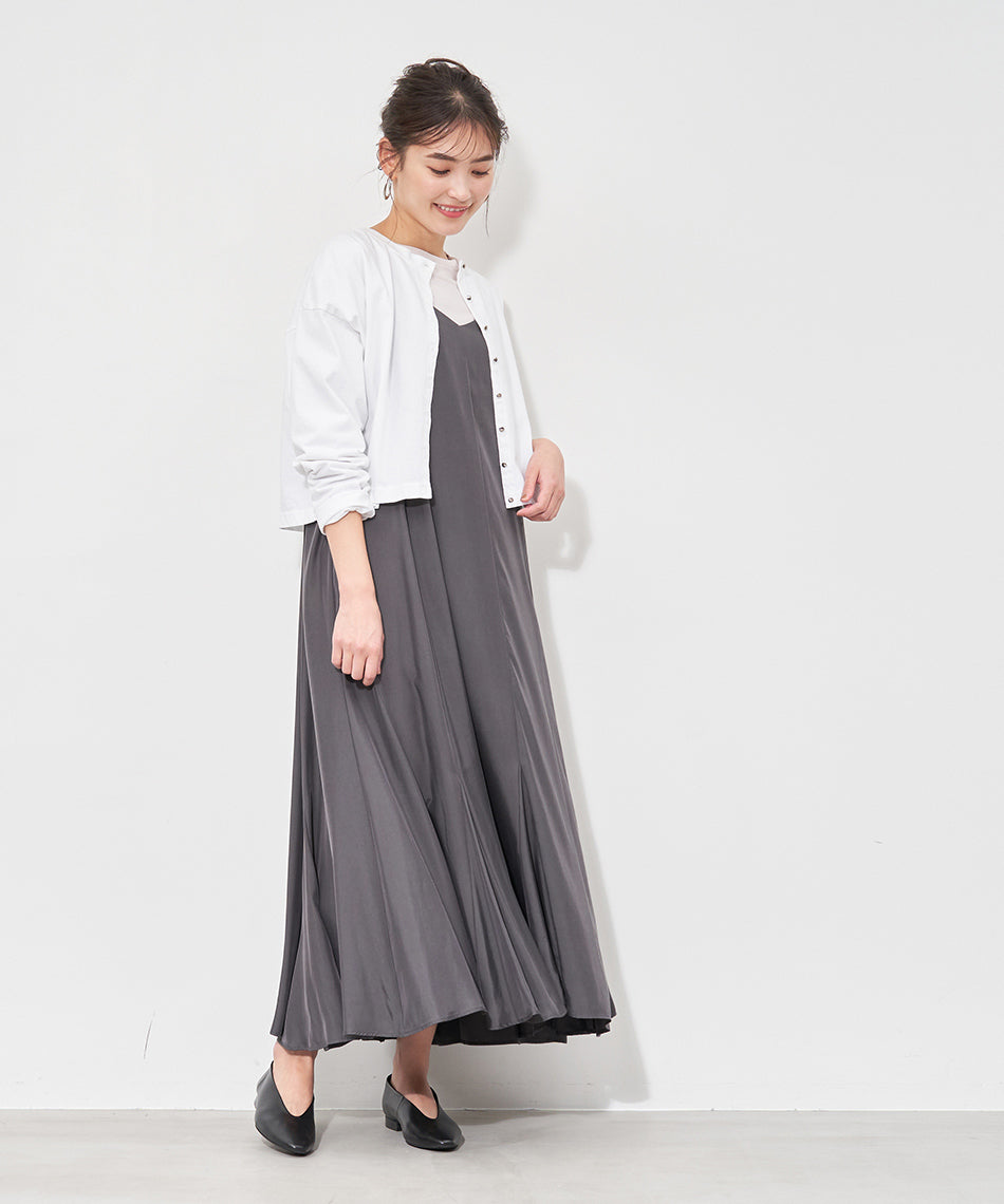 マイカアンドディール MICA&DEAL flare cami ops （L/BEIGE） L/BEIGE