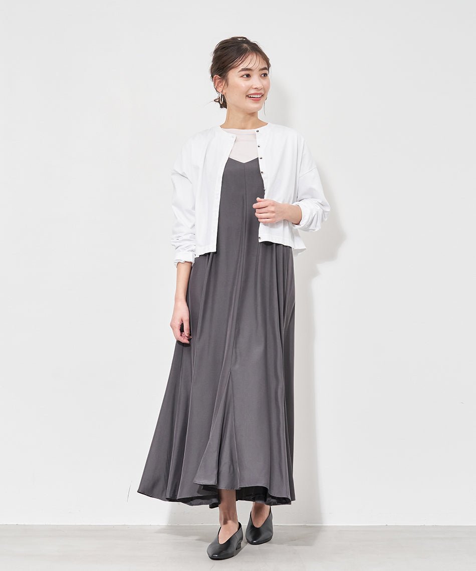 マイカアンドディール MICA&DEAL flare cami ops （L/BEIGE） L/BEIGE