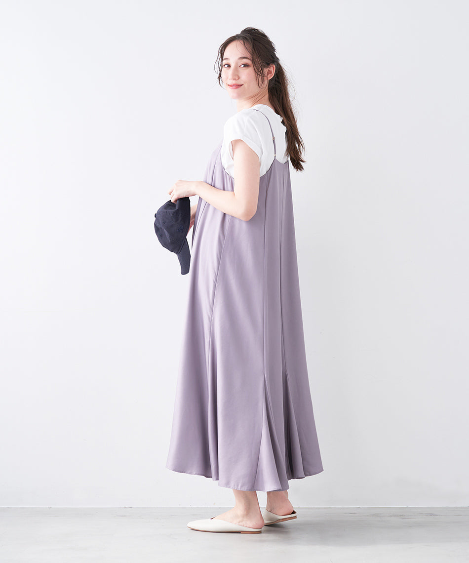 マイカアンドディール MICA&DEAL flare cami ops （L/BEIGE） L/BEIGE
