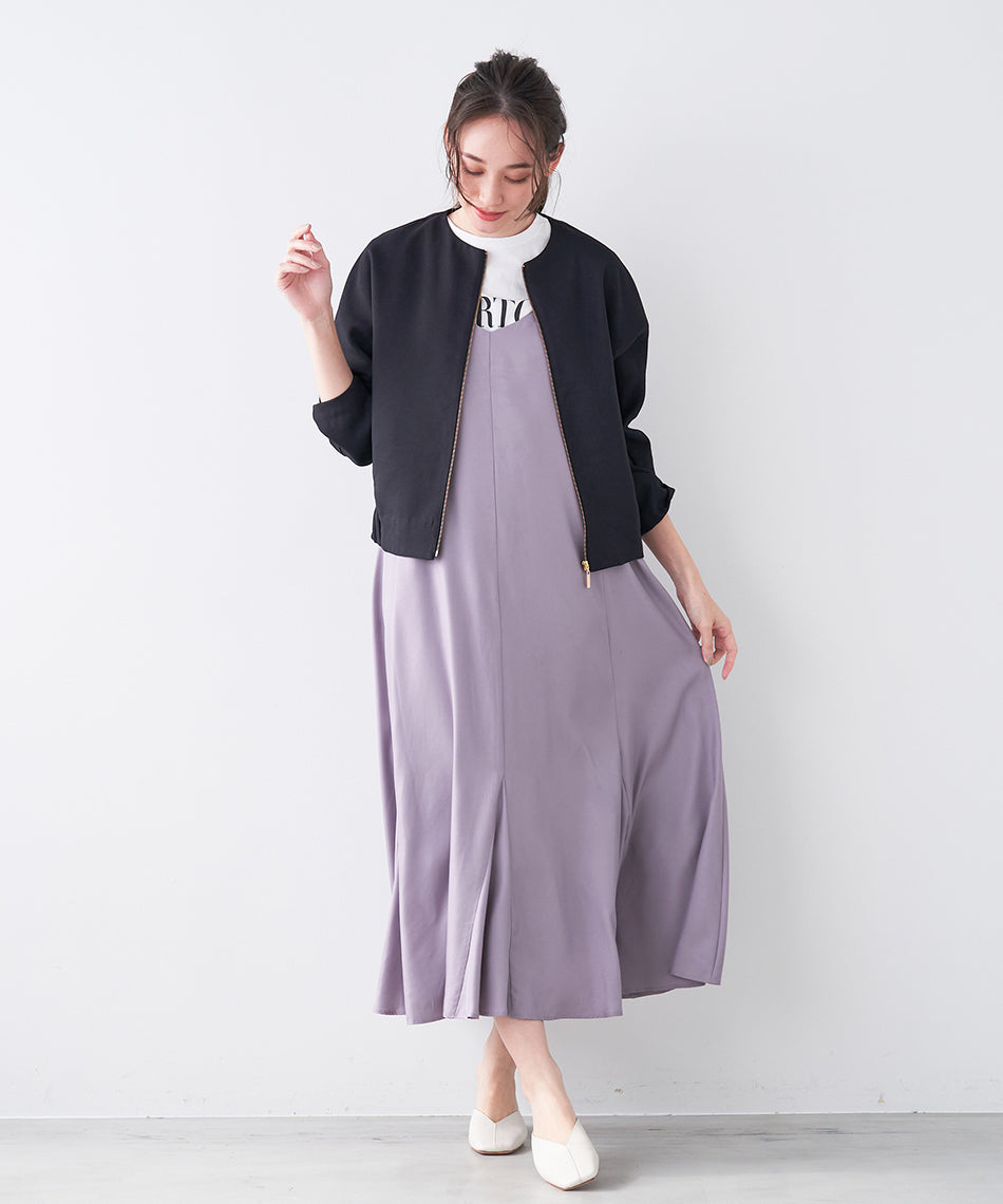 マイカアンドディール MICA&DEAL flare cami ops （L/BEIGE） L/BEIGE