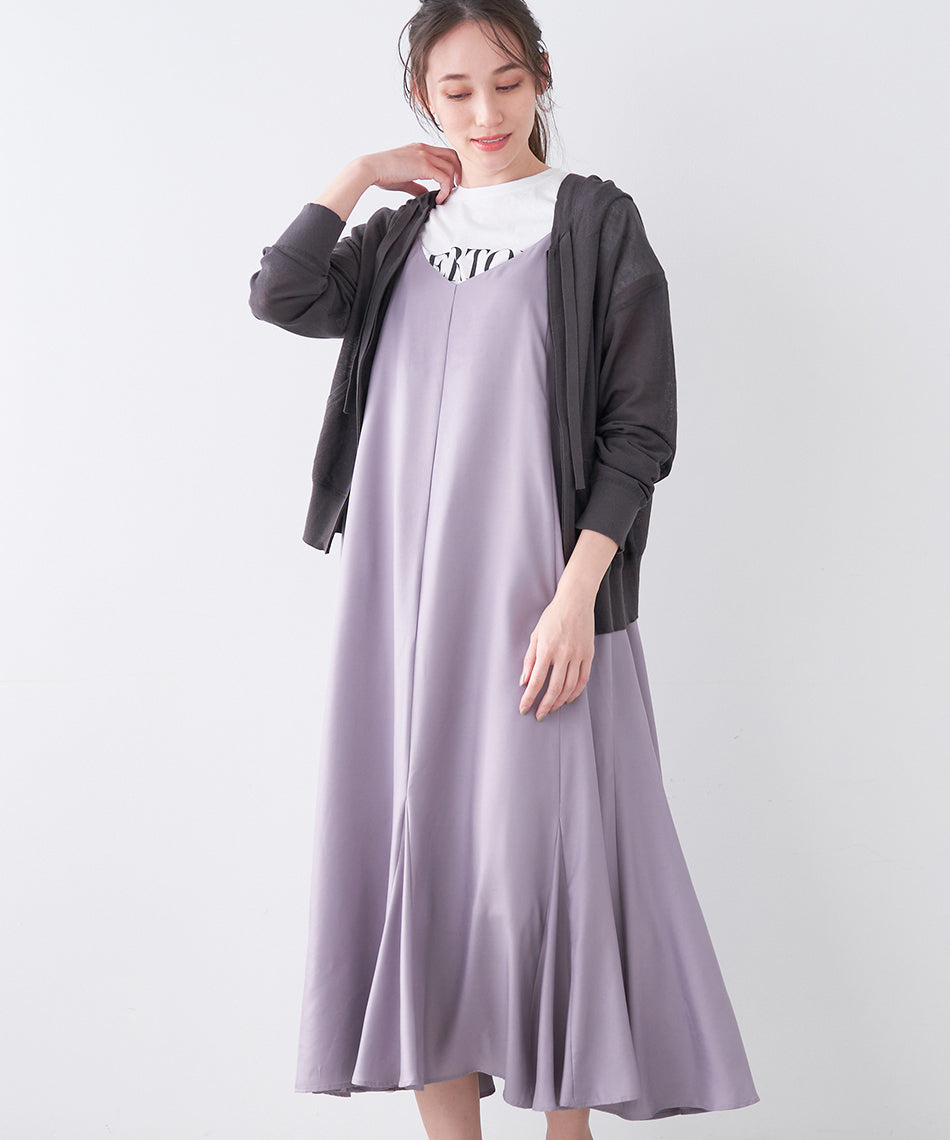 マイカアンドディール MICA&DEAL flare cami ops （L/BEIGE） L/BEIGE