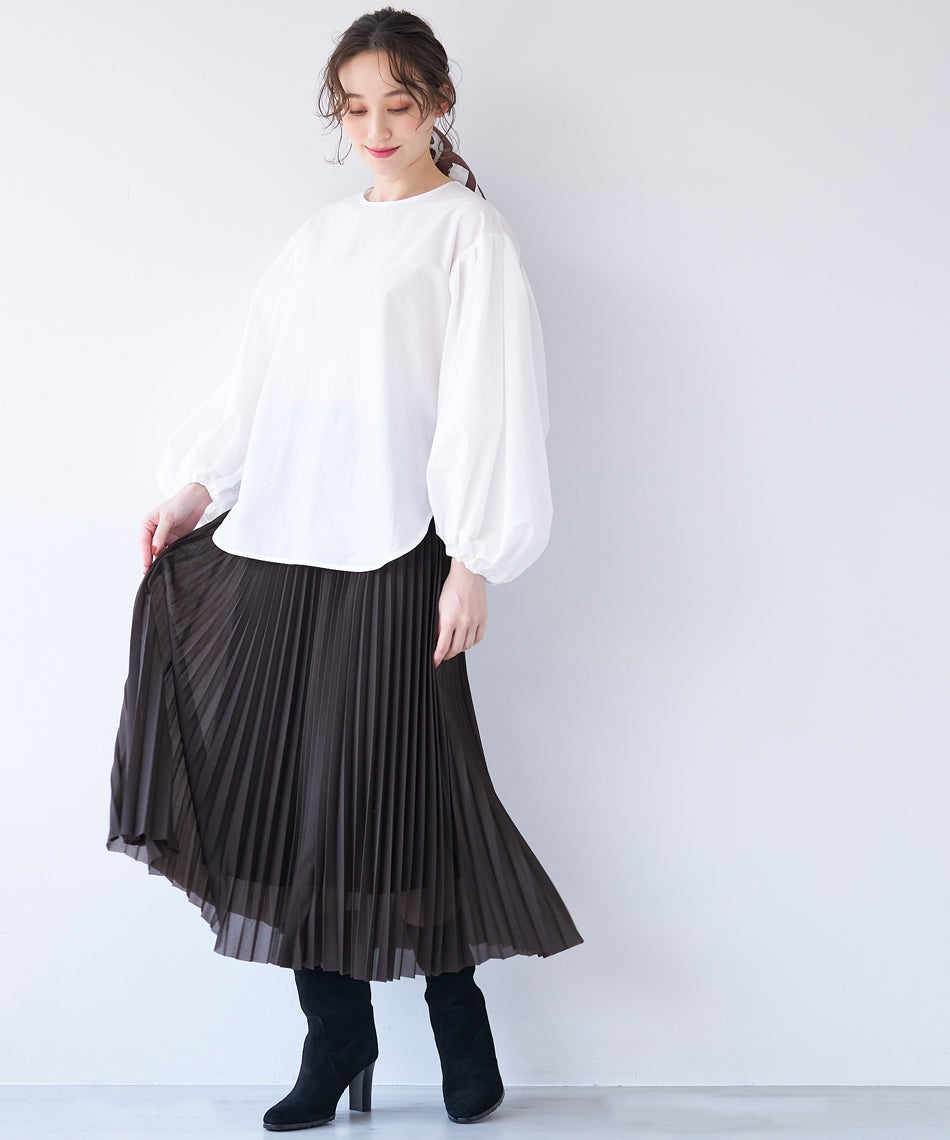 マイカアンドディール MICA&DEAL balloon sleeve bl （KHAKI） KHAKI