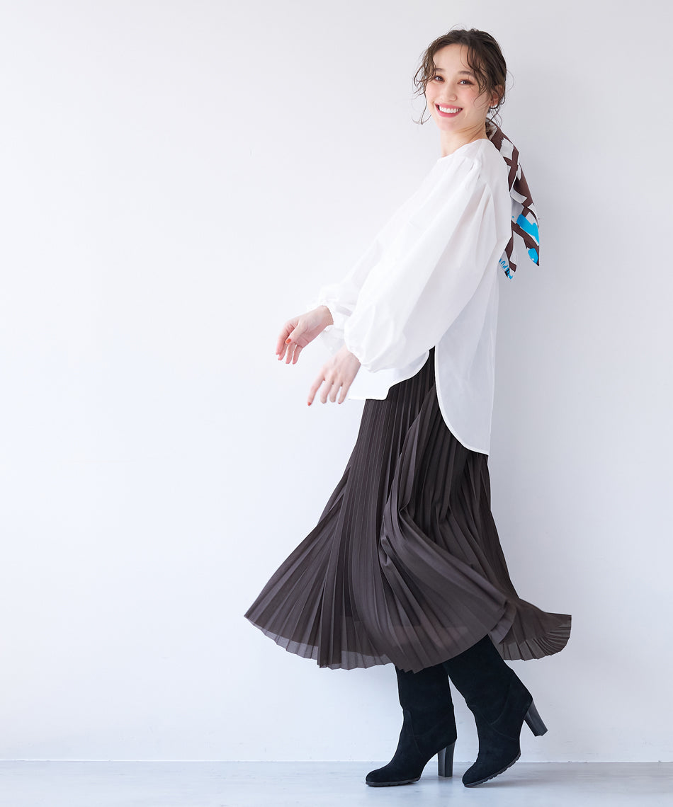 マイカアンドディール MICA&DEAL balloon sleeve bl （KHAKI） KHAKI