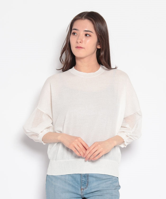 マイカアンドディール MICA&DEAL gather knit p/o （WHITE） WHITE