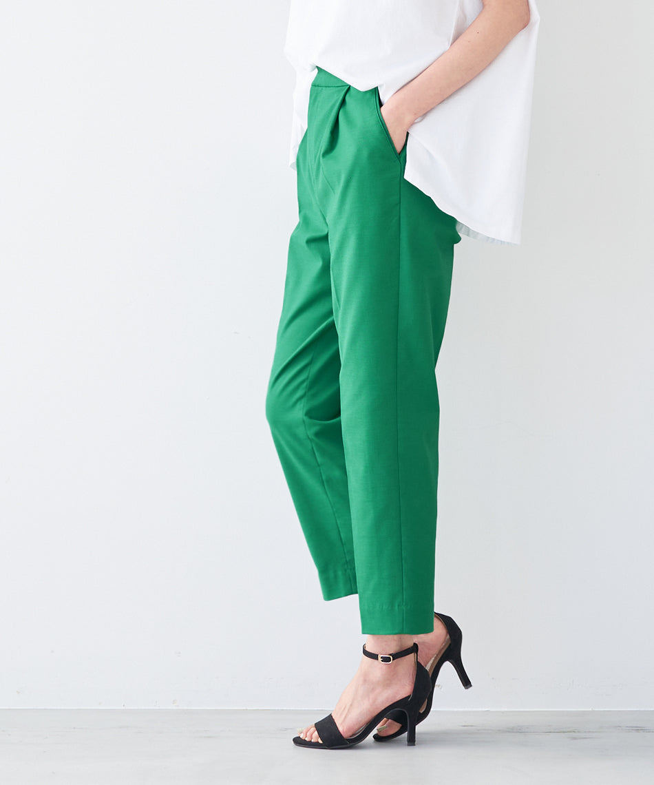 マイカアンドディール MICA&DEAL tuck tapered pants （WHITE） WHITE