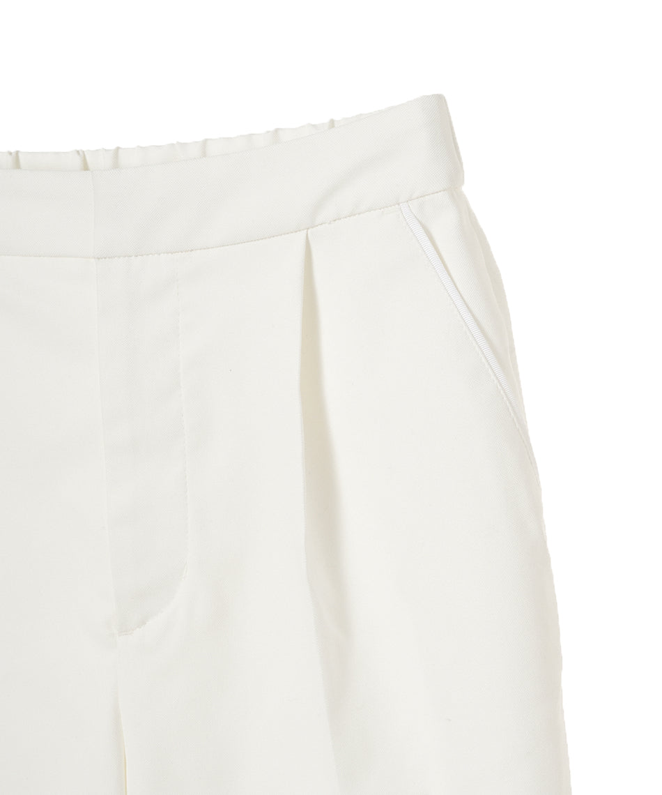 マイカアンドディール MICA&DEAL tuck tapered pants （WHITE） WHITE
