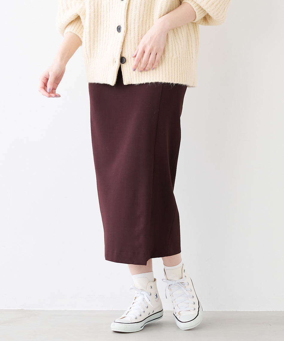 マイカアンドディール MICA&DEAL front vent skirt （WINE） WINE