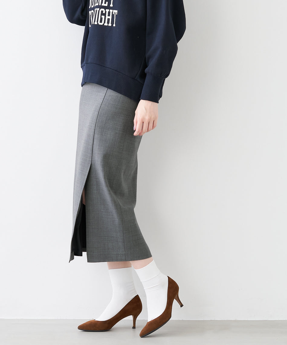 マイカアンドディール MICA&DEAL front vent skirt （WINE） WINE