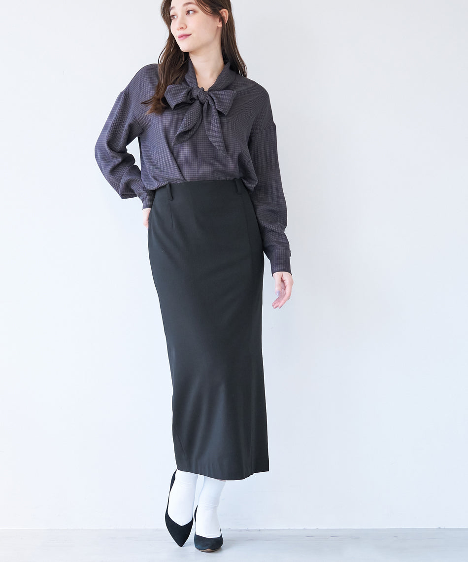 マイカアンドディール MICA&DEAL front vent skirt （WINE） WINE