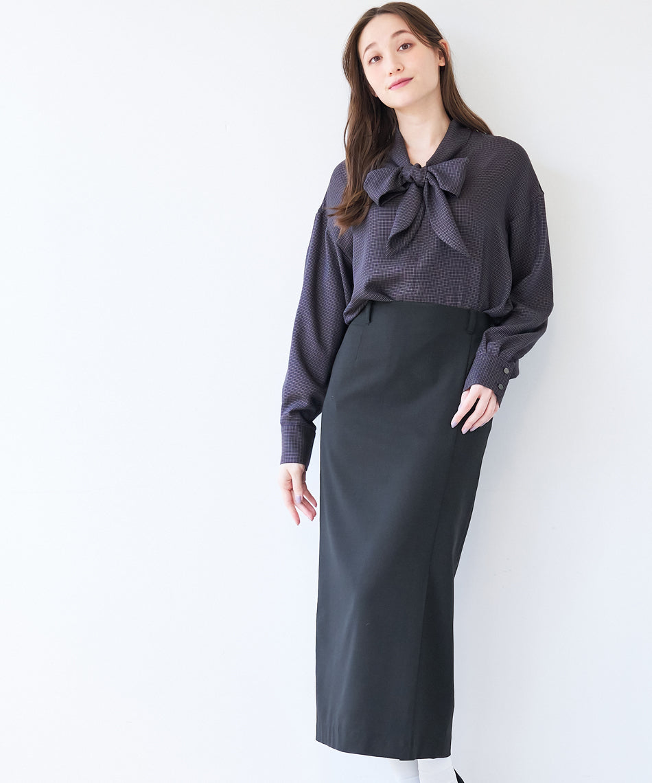 マイカアンドディール MICA&DEAL front vent skirt （WINE） WINE