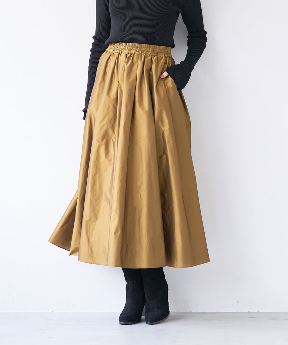 マイカアンドディール MICA&DEAL tuck gather memory sk （YELLOW） YELLOW