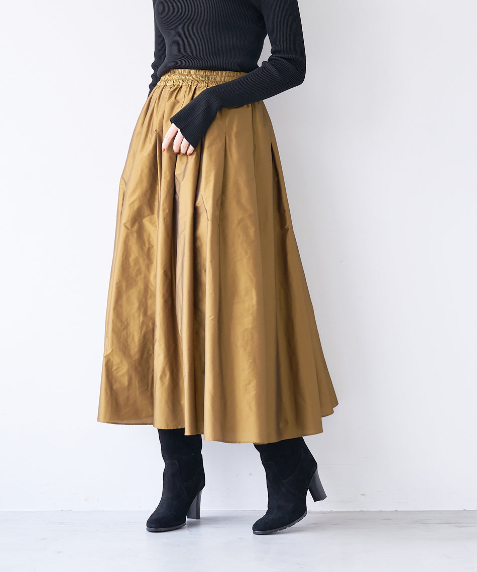 マイカアンドディール MICA&DEAL tuck gather memory sk （YELLOW） YELLOW