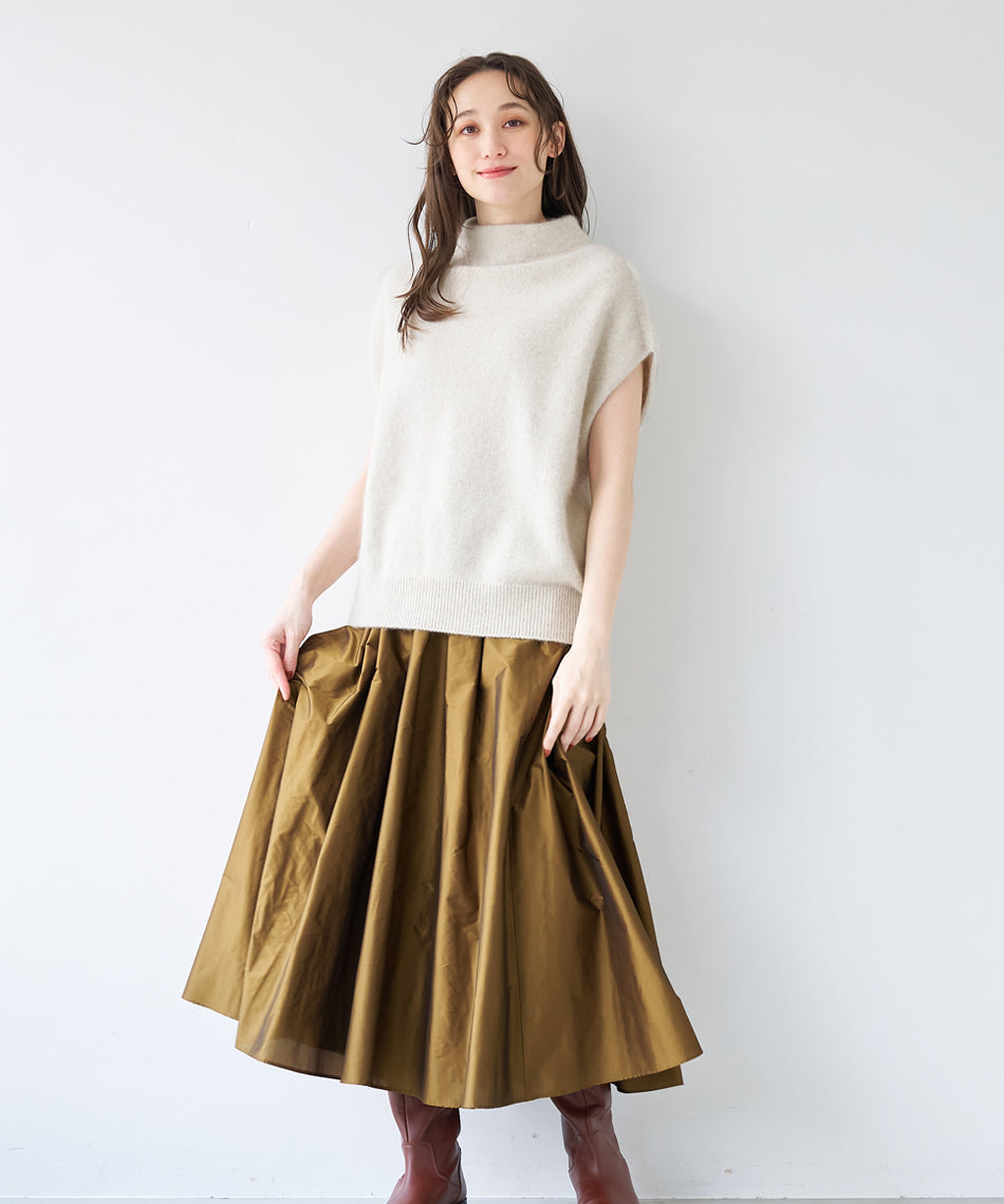 マイカアンドディール MICA&DEAL tuck gather memory sk （YELLOW） YELLOW