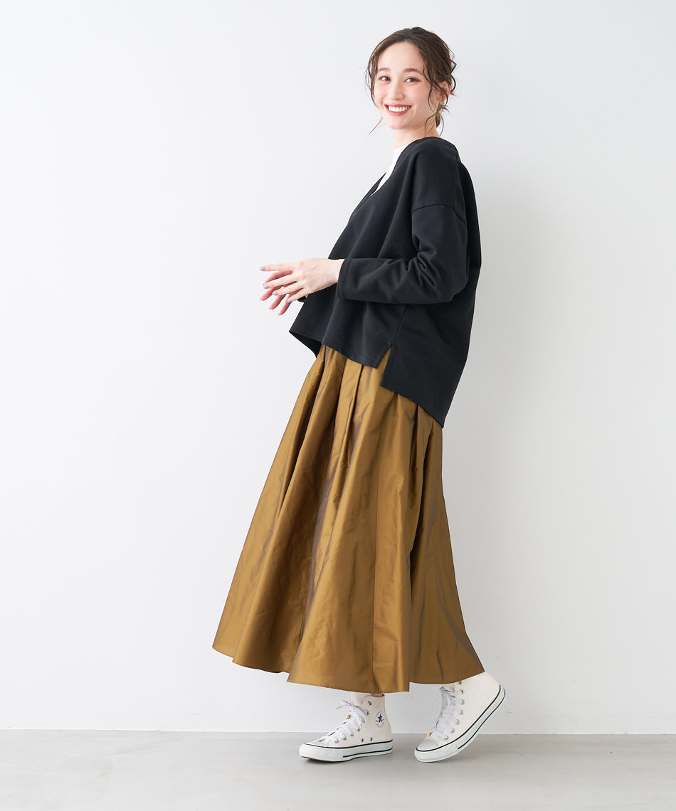 マイカアンドディール MICA&DEAL tuck gather memory sk （YELLOW） YELLOW