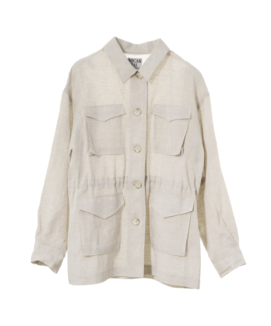 マイカアンドディール MICA&DEAL high twist work blouson （OATMEAL） OATMEAL