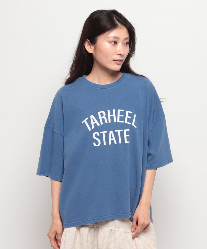 マイカアンドディール MICA&DEAL pigment bio side slit tーshirt （BLUE） BLUE