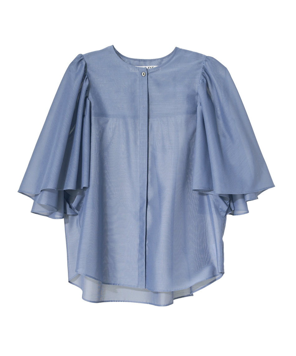 マイカアンドディール MICA&DEAL gather sleeve bl （BLUE） BLUE