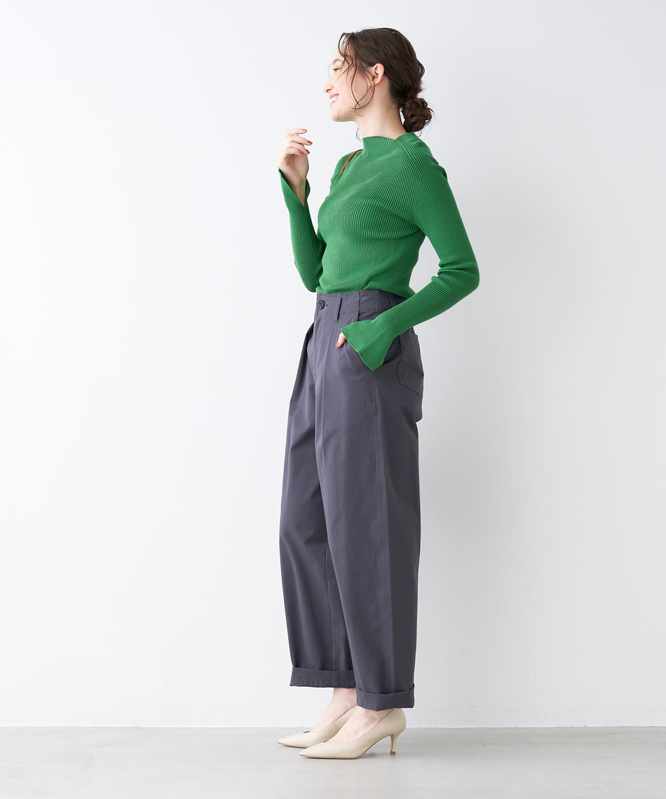 マイカアンドディール MICA&DEAL high waist pt （D/NAVY） D/NAVY