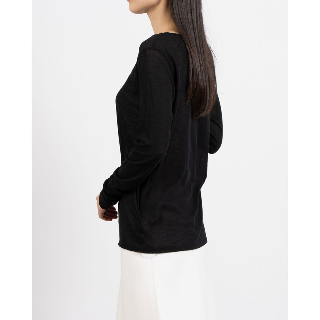 マイカアンドディール MICA&DEAL sheer long Tee （GREIGE） GREIGE