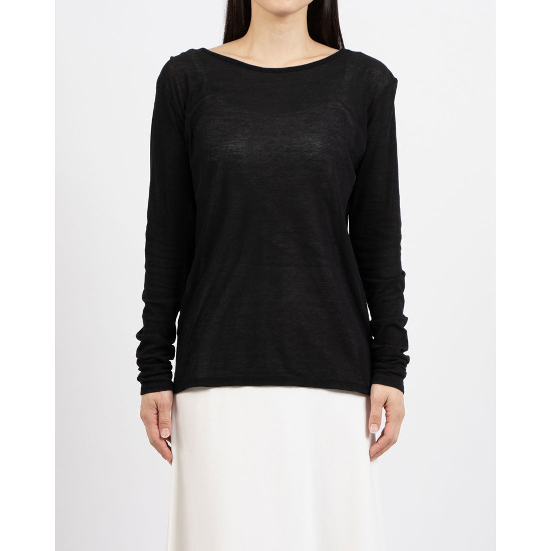 マイカアンドディール MICA&DEAL sheer long Tee （GREIGE） GREIGE