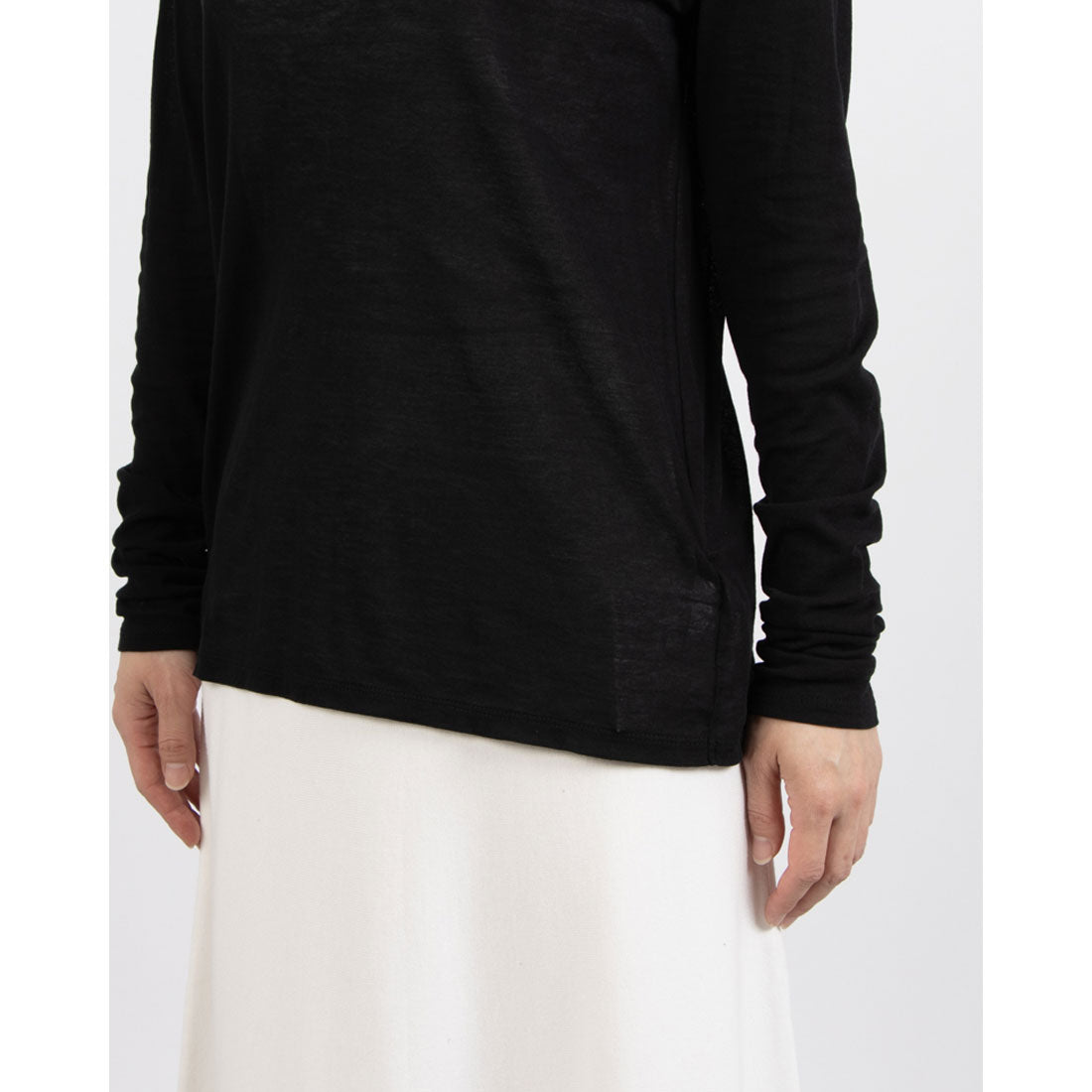 マイカアンドディール MICA&DEAL sheer long Tee （GREIGE） GREIGE