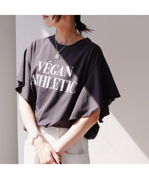 マイカアンドディール MICA&DEAL MICA&DEAL Tシャツ VEGANATHLETIC frill tee 0125209111 （WHITE/ホワイト） WHITE/ホワイト