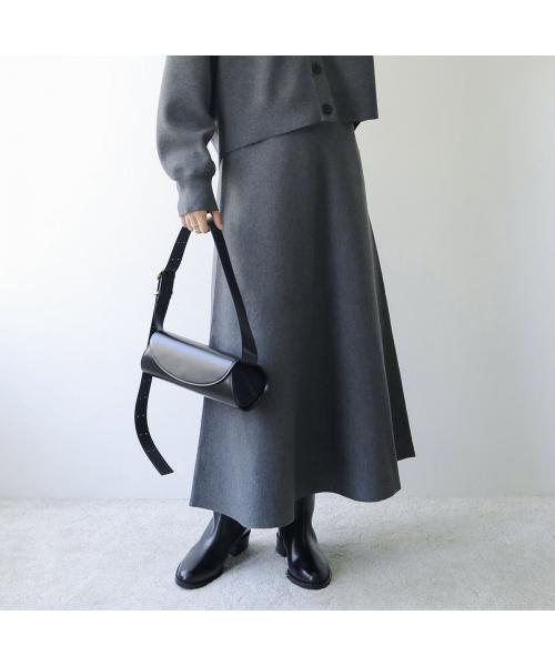 マイカアンドディール MICA&DEAL MICA&DEAL ニットスカート ハーフミラノ フレア 0125302237 （GRAY/チャコールグレー） GRAY/チャコールグレー