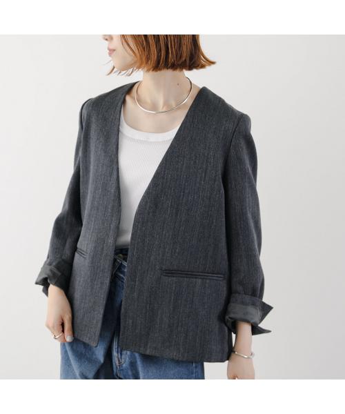 マイカアンドディール MICA&DEAL MICA&DEAL ジャケット no collar jkt 0225305120 ノーカラー （CHARCOAL/チャコールグレー） CHARCOAL/チャコールグレー